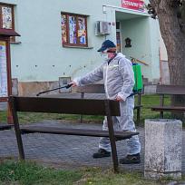 2020 - Dezinfekce veřejných prostor v Kolovči