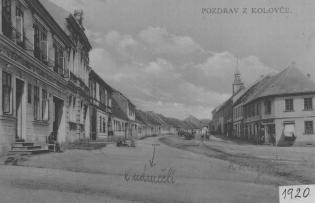 Koloveč na pohlednici kolem r. 1920